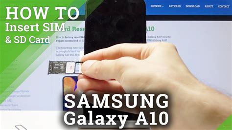 How to install or change a SIM or SD memory card on Galaxy  .